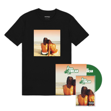 Load image into Gallery viewer, A Fine African Man Album Tee Black + CD + Cassette