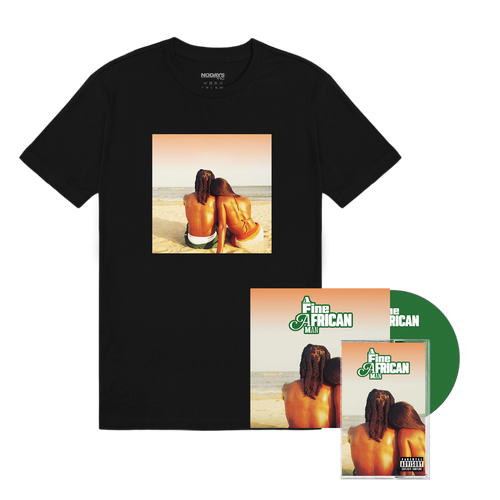 A Fine African Man Album Tee Black + CD + Cassette