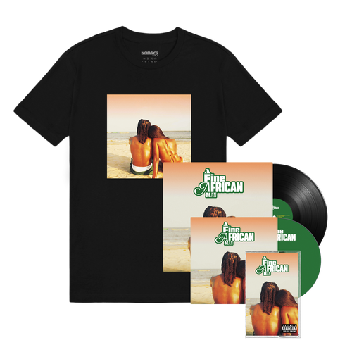 A Fine African Man Album Tee Black + Vinyl + CD + Cassette