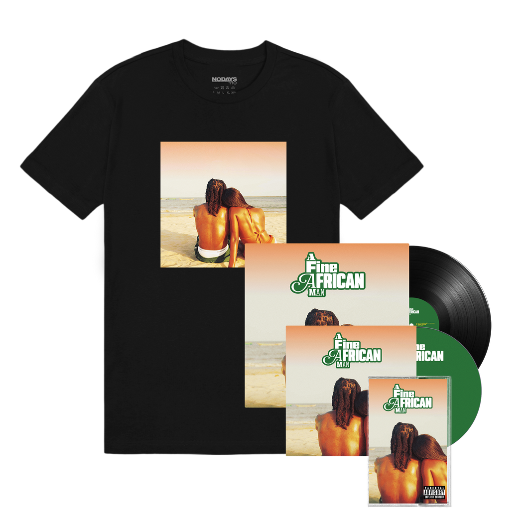 A Fine African Man Album Tee Black + Vinyl + CD + Cassette