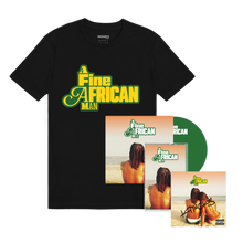 Load image into Gallery viewer, A Fine African Man Logo Tee + CD + Cassette + Signed Artcard