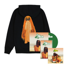 Load image into Gallery viewer, A Fine African Man Mask Hoodie + CD + Cassette + Signed Artcard