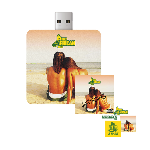 A Fine African Man USB + Stickers + Signed Artcard